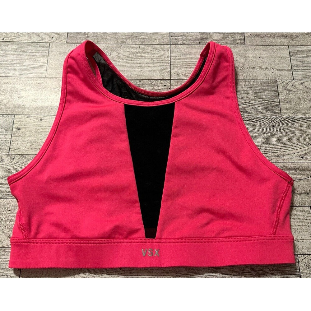 Victoria's Secret VSX Sports Bra Unlined Mesh Hot Pink